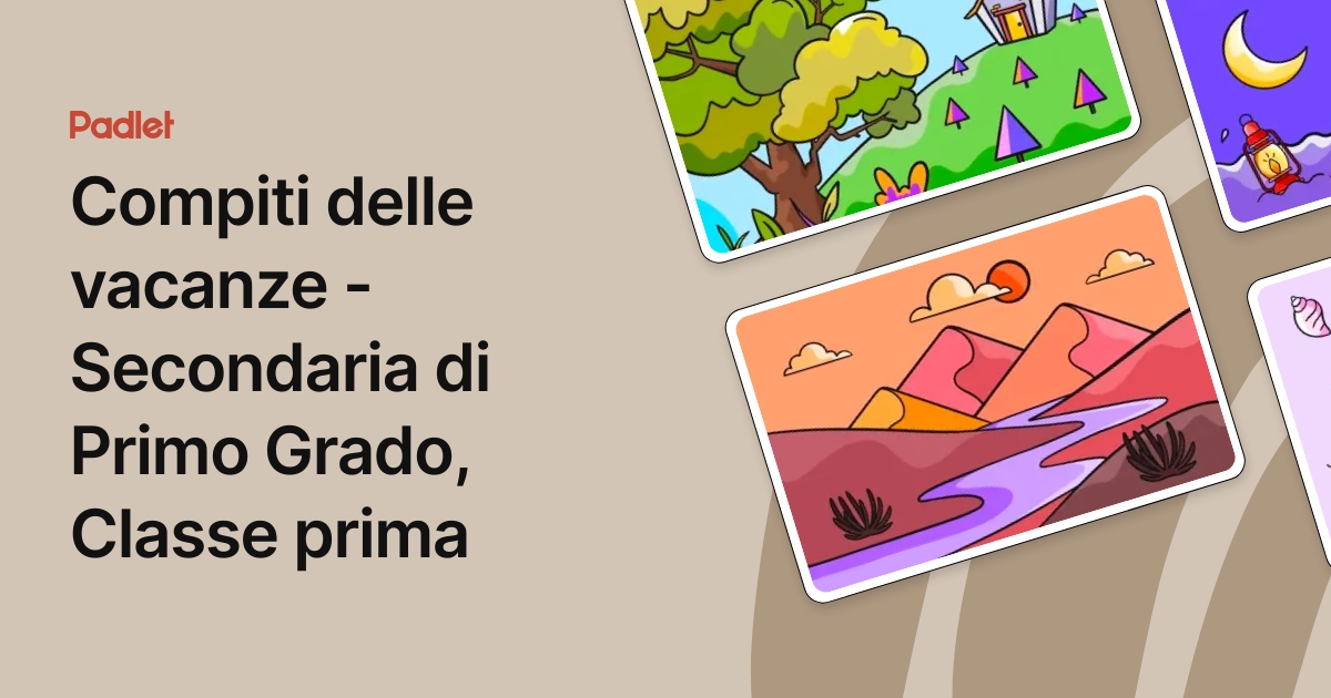vacanze insieme verso la secondaria