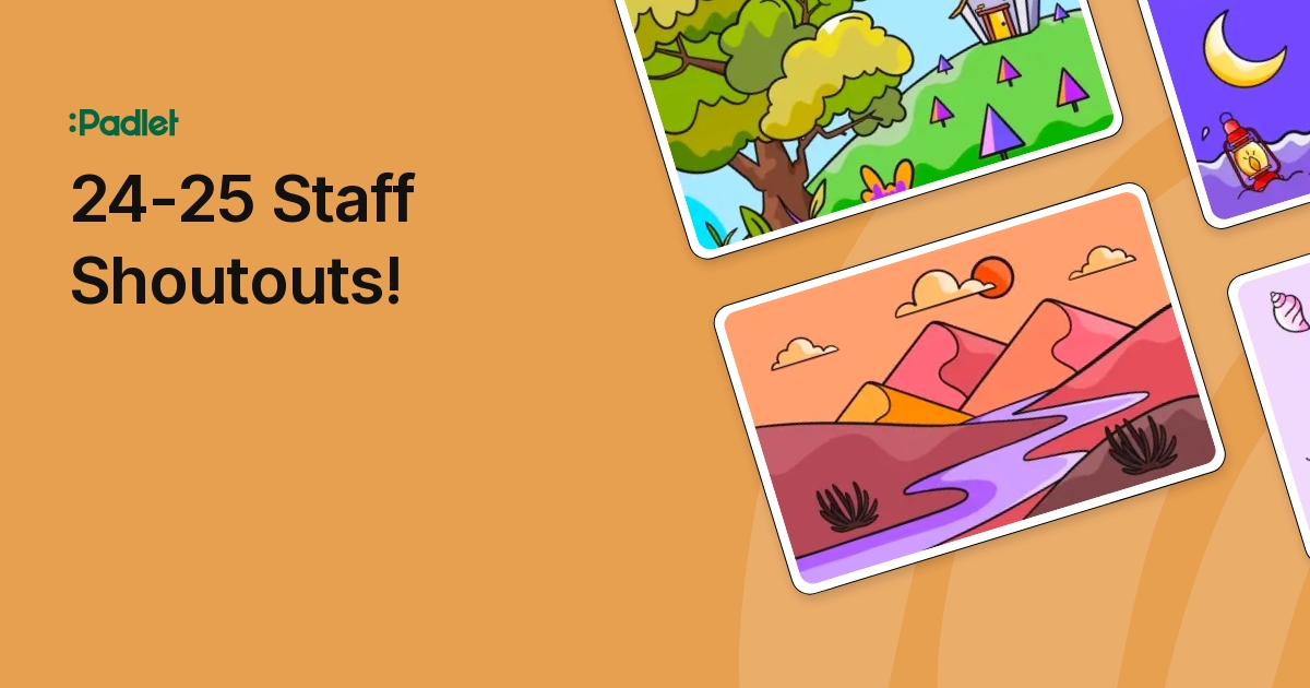 24-25 Staff Shoutouts!