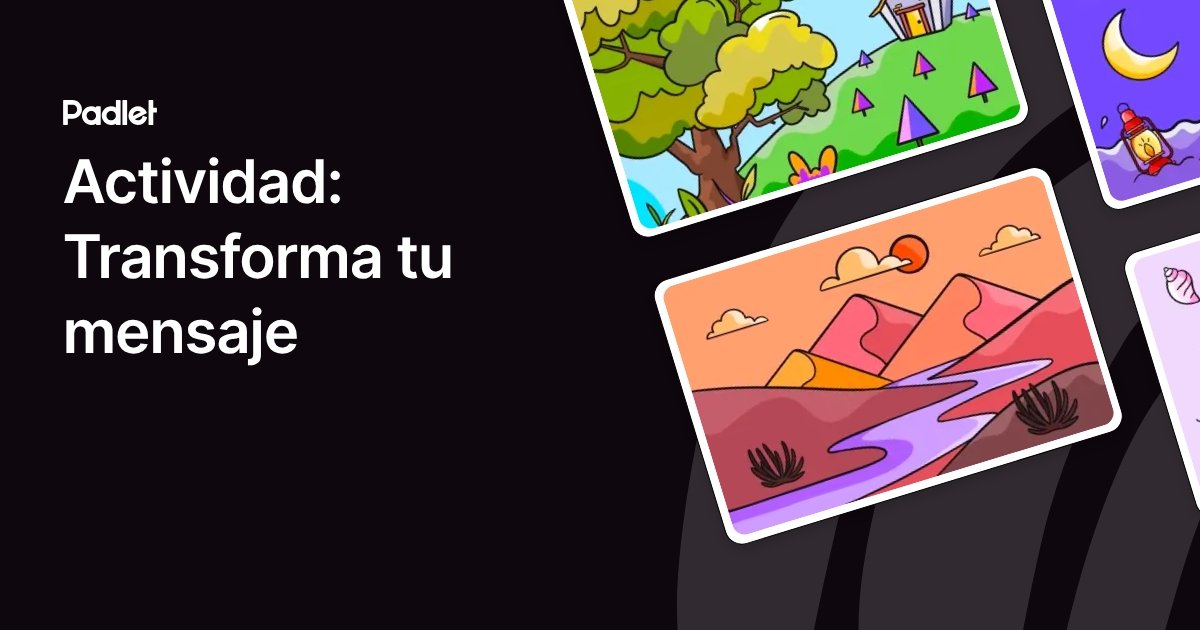Actividad: Transforma tu mensaje