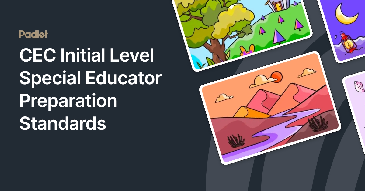 CEC Initial Level Special Educator Preparation Standards