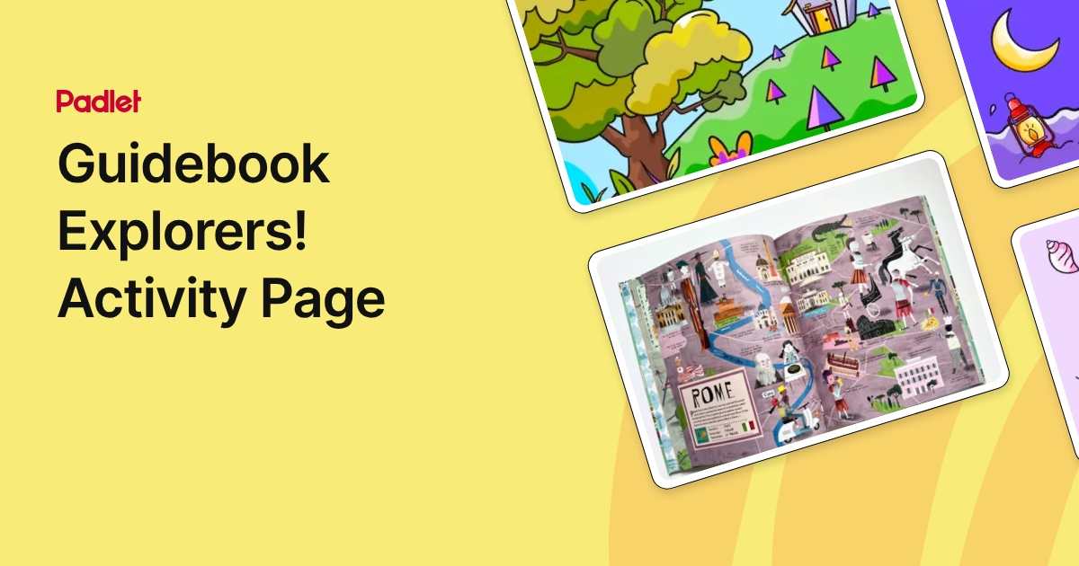 Open Guidebook Guidebook Explorers! Activity Page