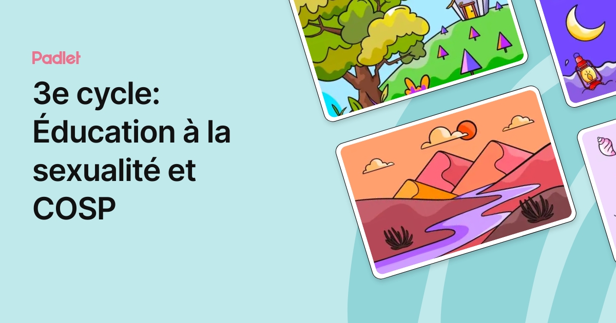3e cycle Éducation à la sexualité et COSP