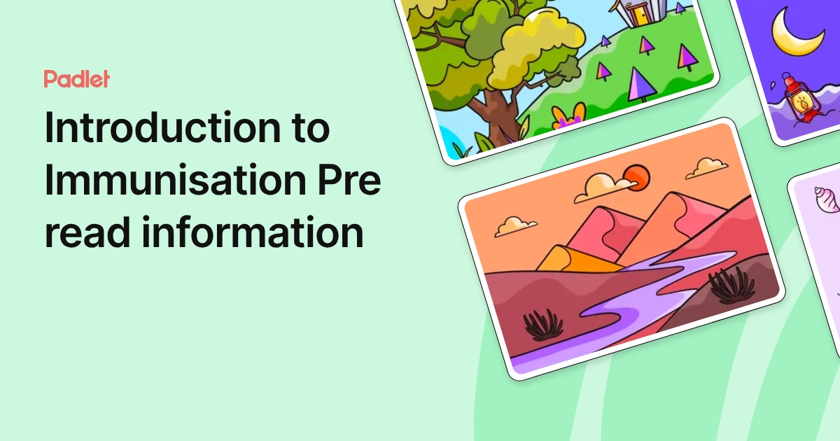 Introduction to Immunisation Pre read information