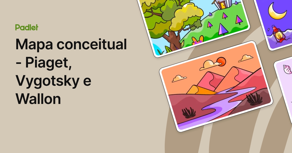 Mapa conceitual - Piaget, Vygotsky e Wallon