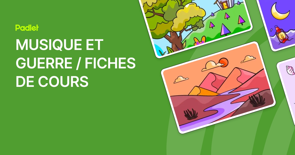 MUSIQUE ET GUERRE / FICHES DE COURS