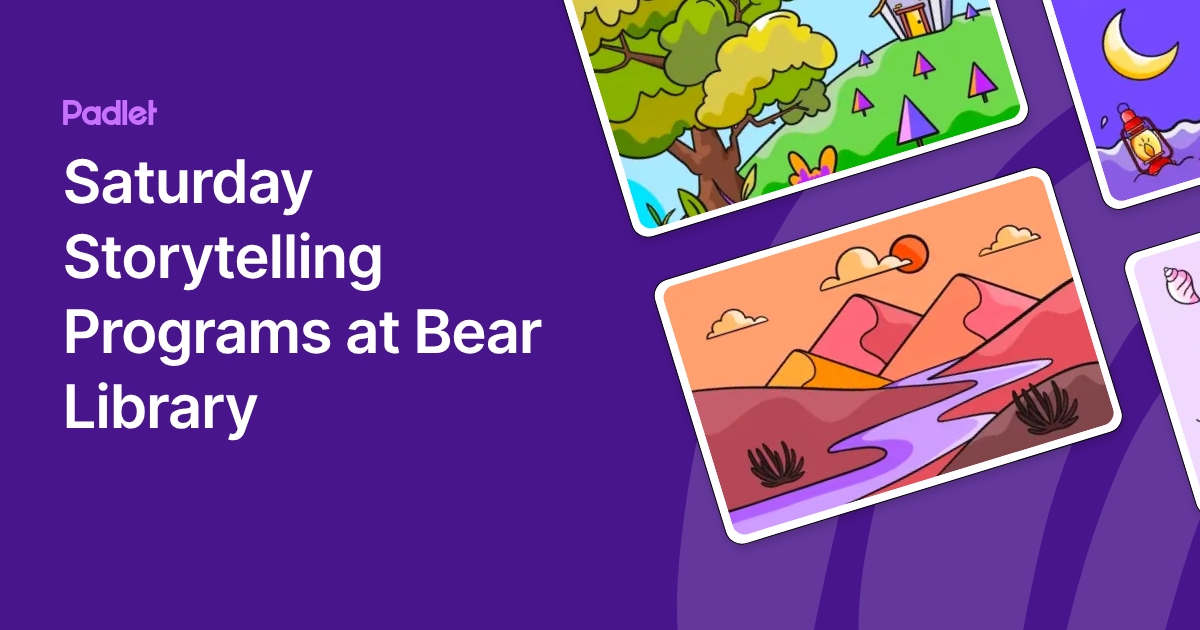 Saturday Storytelling Programs at Bear Library