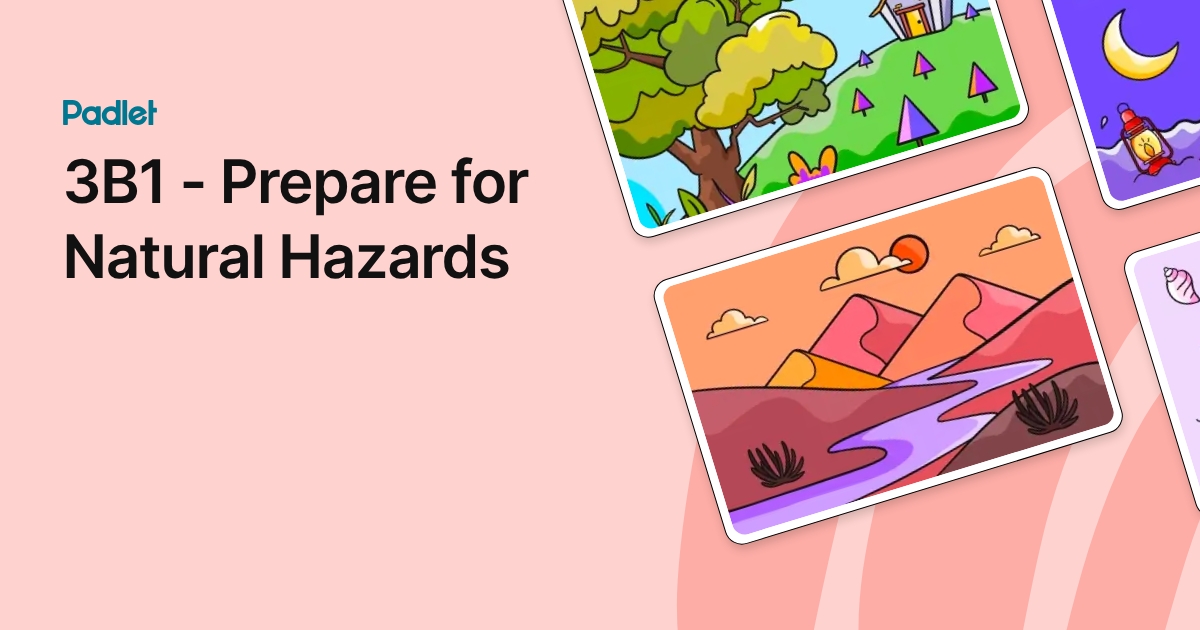 3B1 - Prepare for Natural Hazards