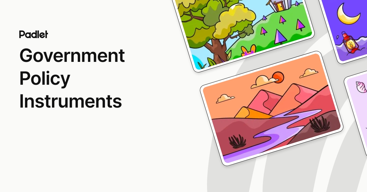 Government Policy Instruments