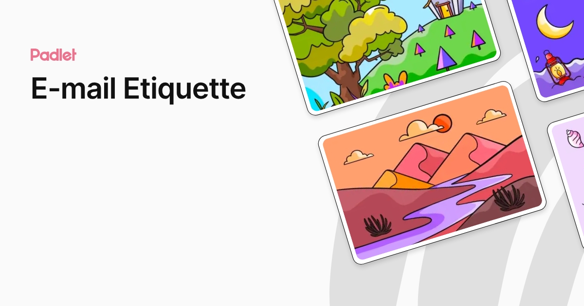 E-mail Etiquette