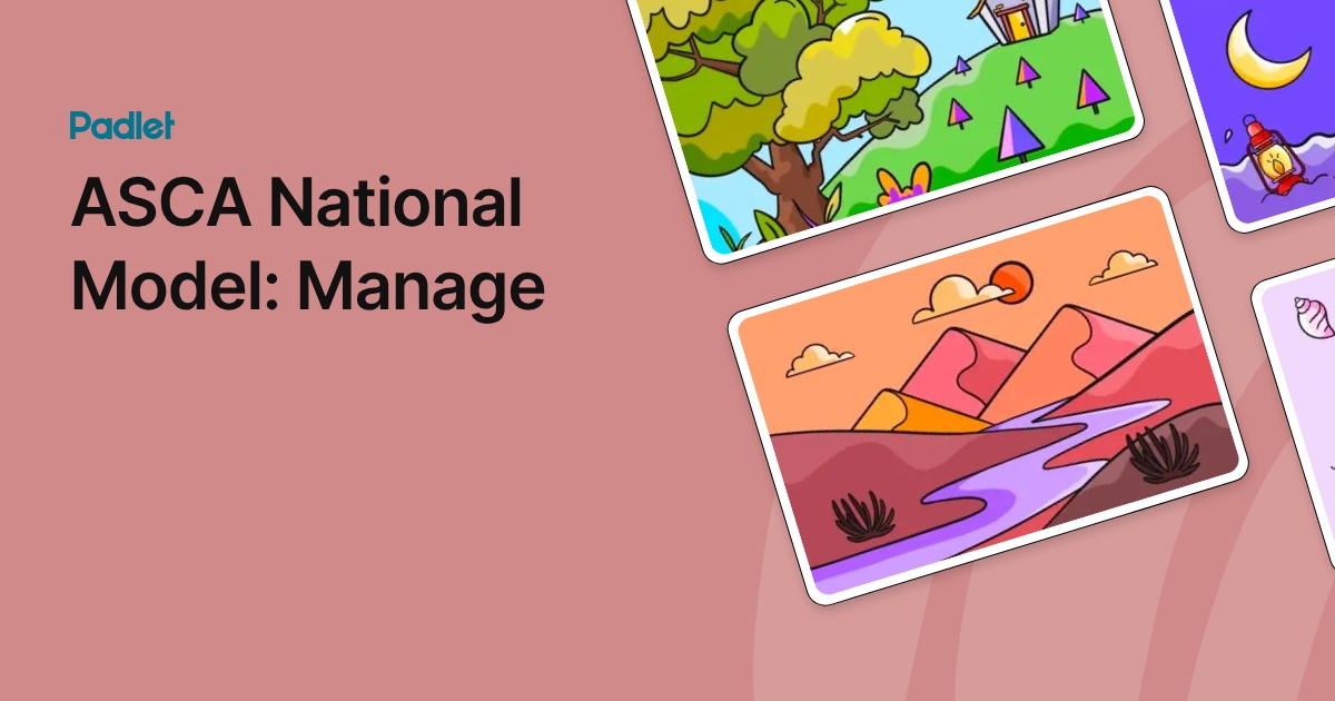 ASCA National Model: Manage
