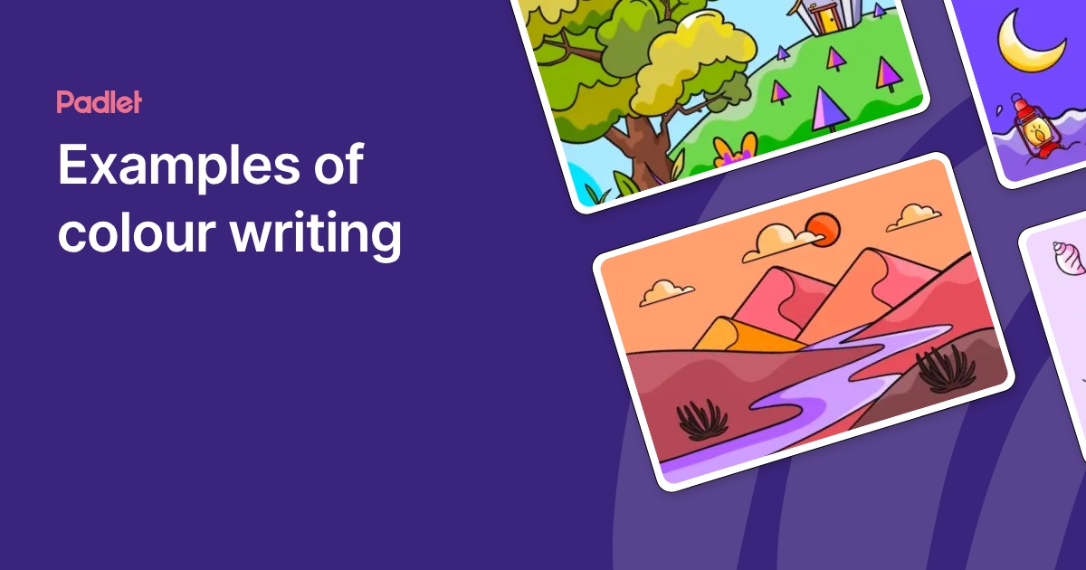 Examples of colour writing