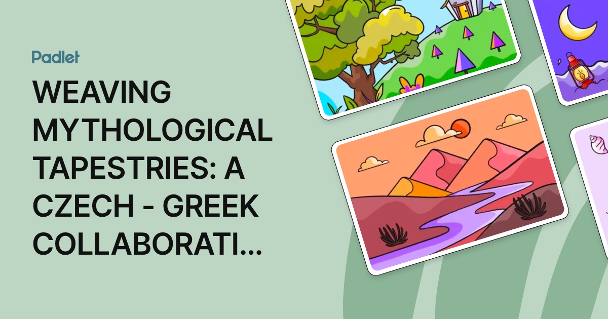 WEAVING MYTHOLOGICAL TAPESTRIES: A CZECH - GREEK COLLABORATION