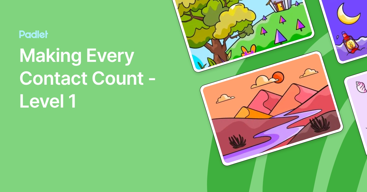 Making Every Contact Count - Level 1