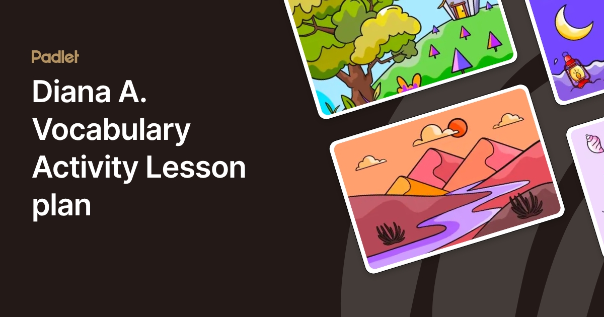 Diana A. Vocabulary Activity Lesson plan