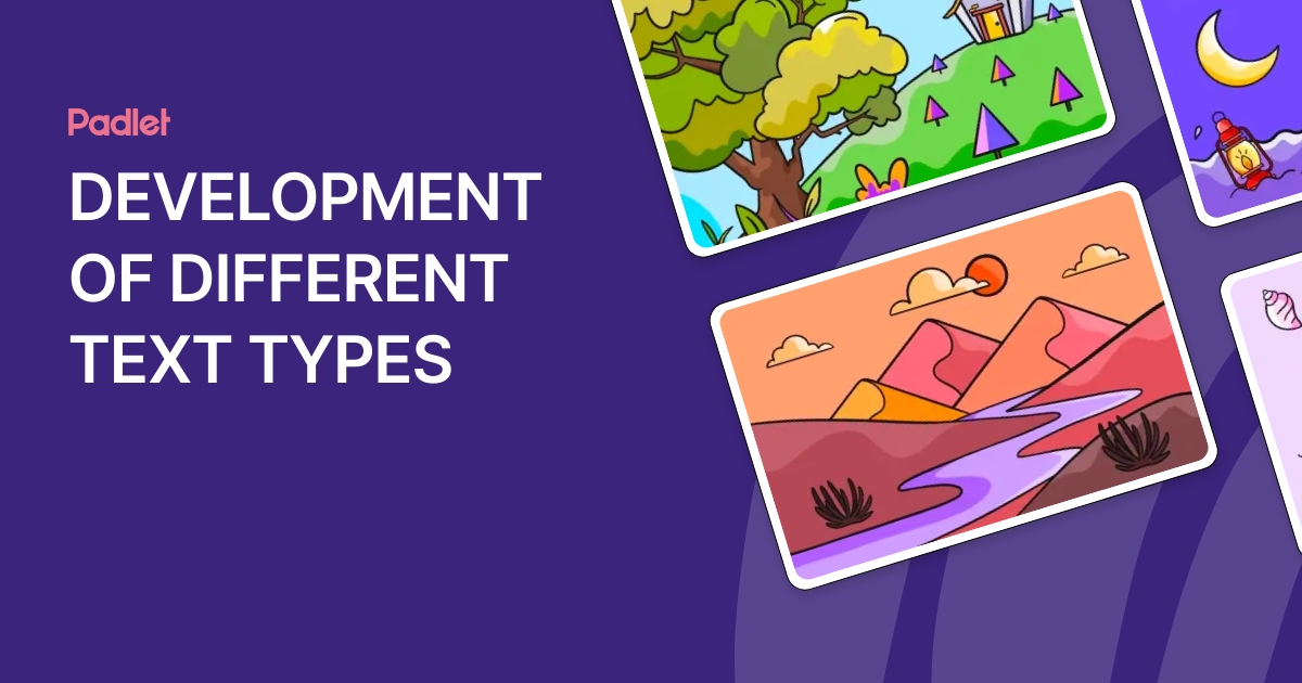 DEVELOPMENT OF DIFFERENT TEXT TYPES