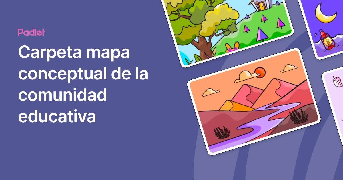 Carpeta mapa conceptual de la comunidad educativa