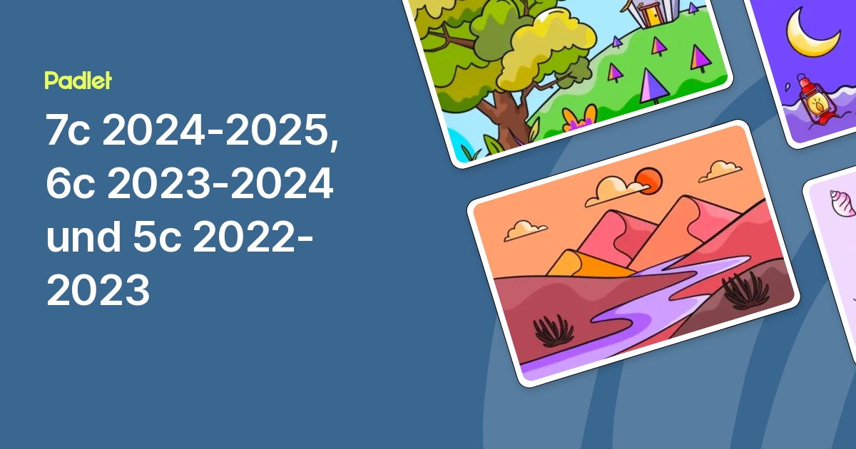 7c 2024-2025, 6c 2023-2024 und 5c 2022-2023