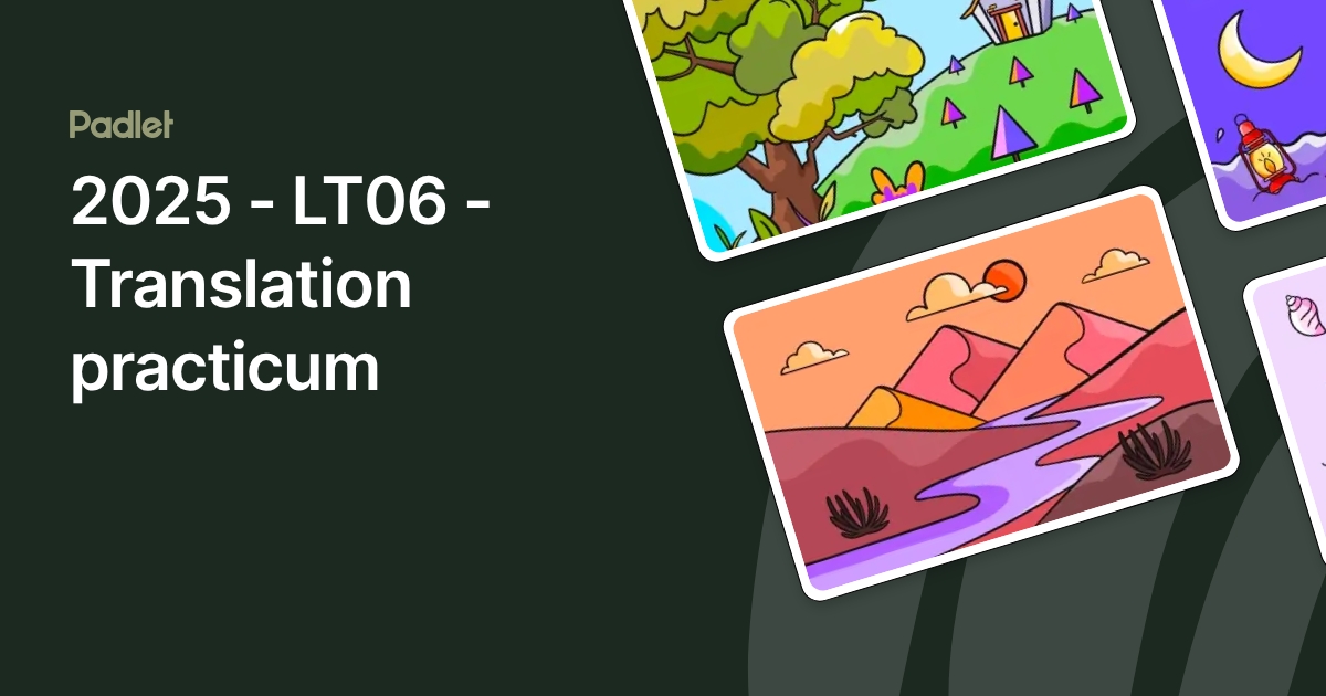 2025 - LT06 - Translation practicum