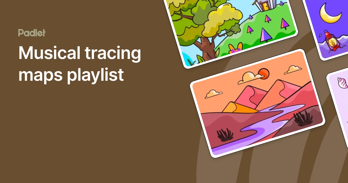 Musical tracing maps playlist