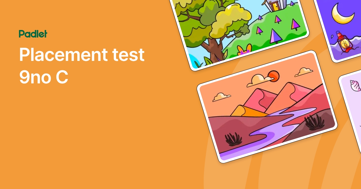 Placement test 9no C