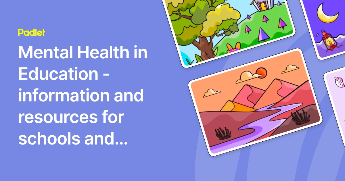 Mental Health in Education - information and resources for schools and ...