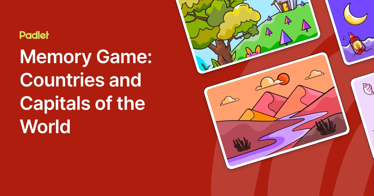 Memory Game: Countries and Capitals of the World