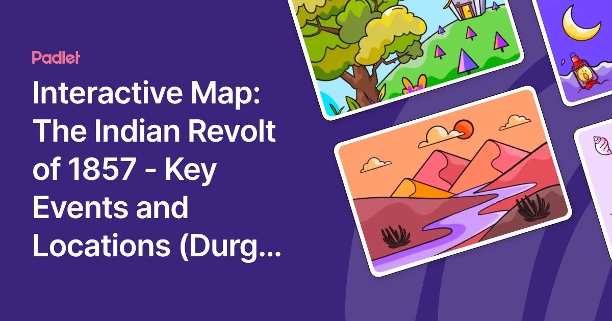 Interactive Map: The Indian Revolt of 1857 - Key Events and Locations ...