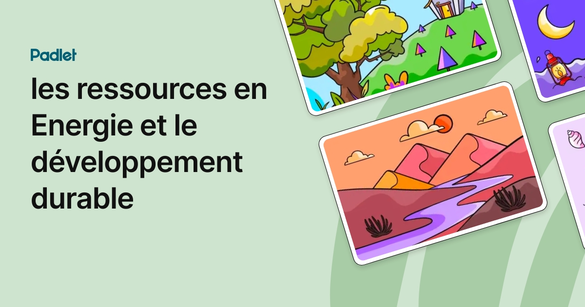 les ressources en Energie et le développement durable