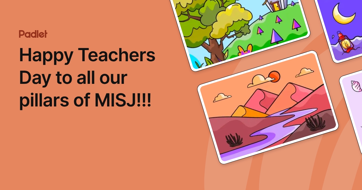 Happy Teachers Day to all our pillars of MISJ!!!