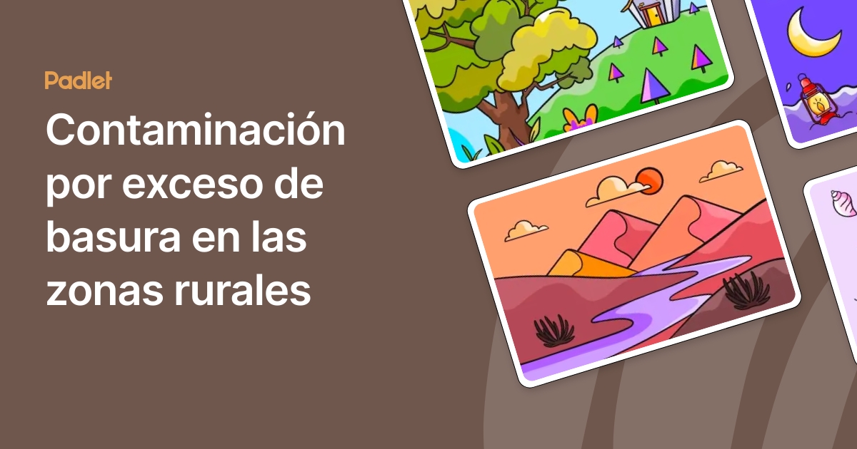 Contaminación por exceso de basura en las zonas rurales