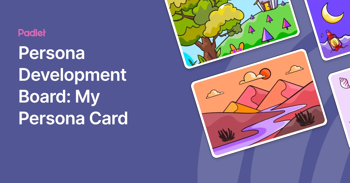 Persona Poard Persona Development Board: My Persona Card