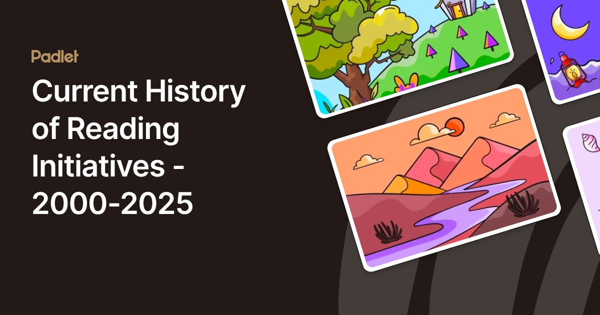 Current History of Reading Initiatives - 2000-2025