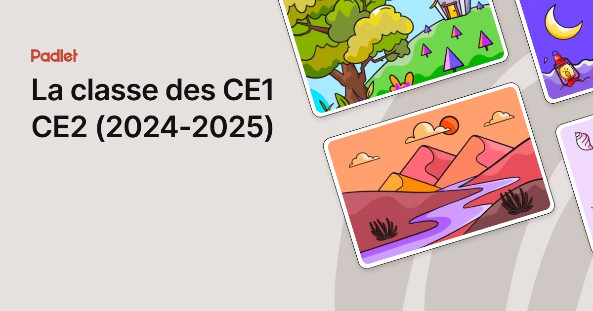 La classe des CE1 CE2 (2024-2025)