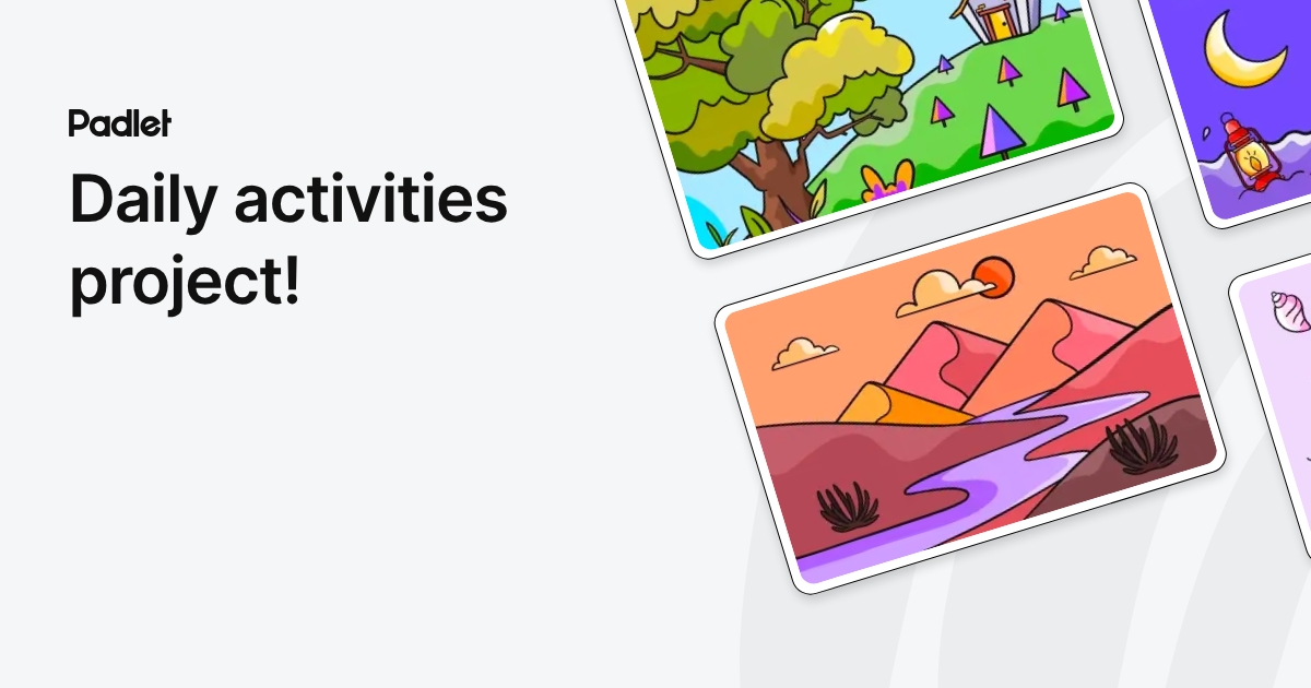 Daily activities project!