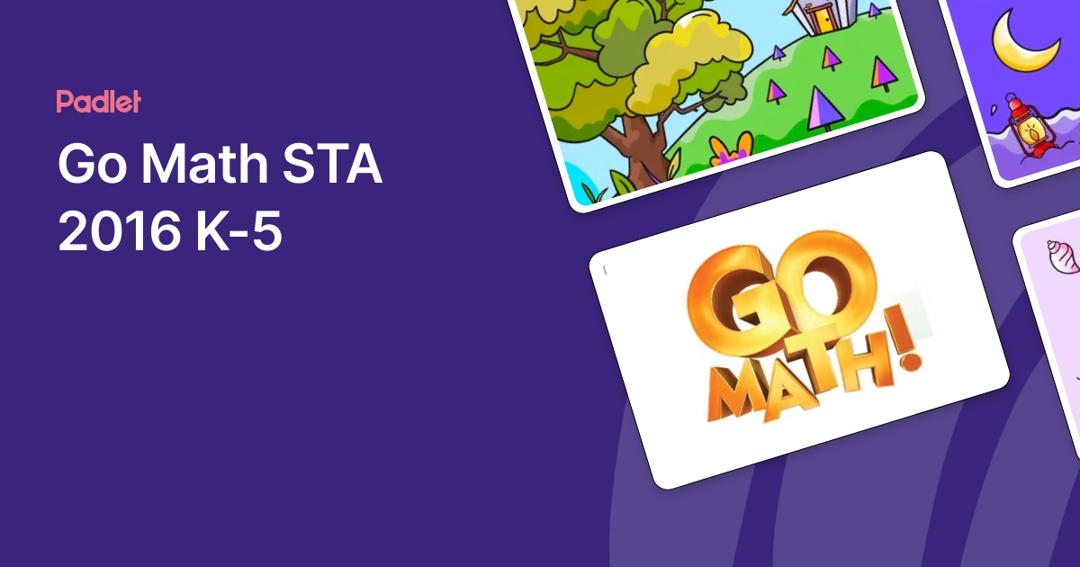 Go Math STA 2016 K-5
