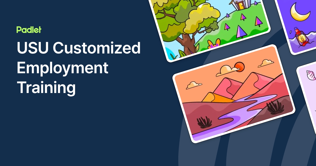 Customized Employment Visual USU Customized Employment Training
