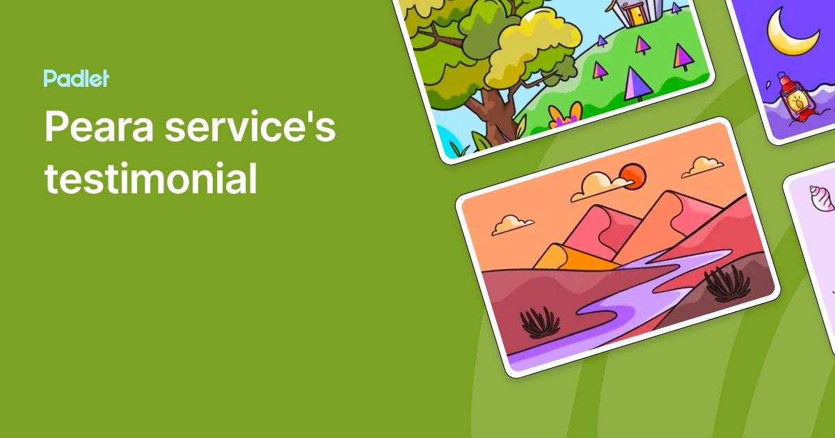 Peara service's testimonial