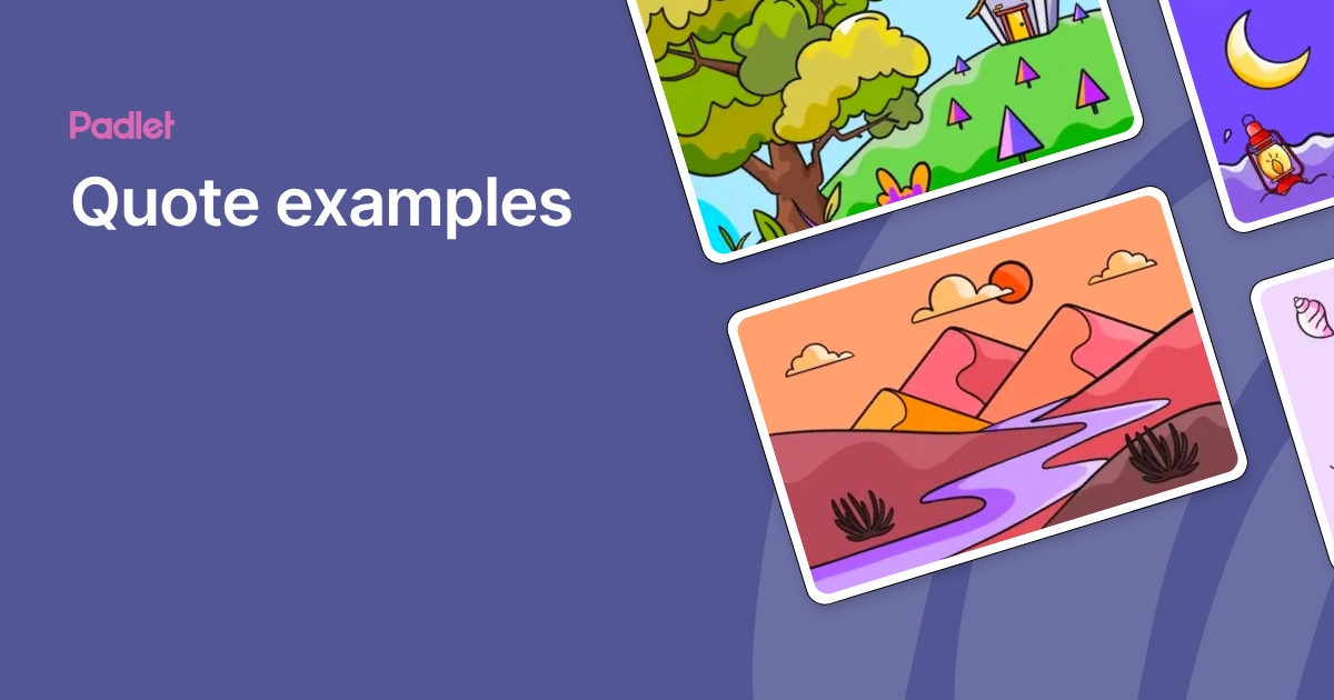 Quote examples