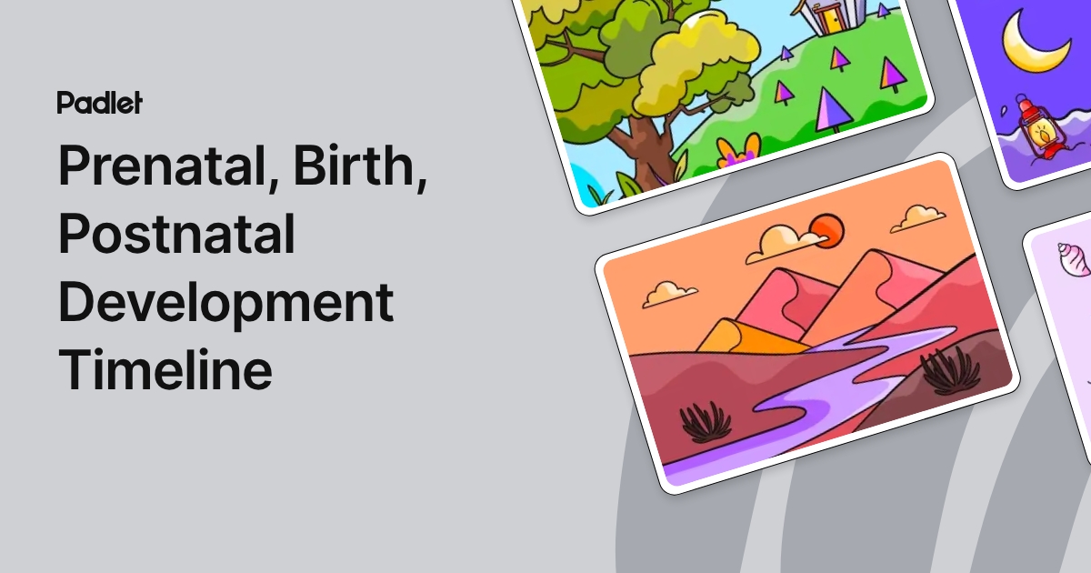Prenatal, Birth, Postnatal Development Timeline