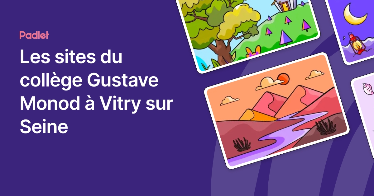 Les sites du collège Gustave Monod à Vitry sur Seine