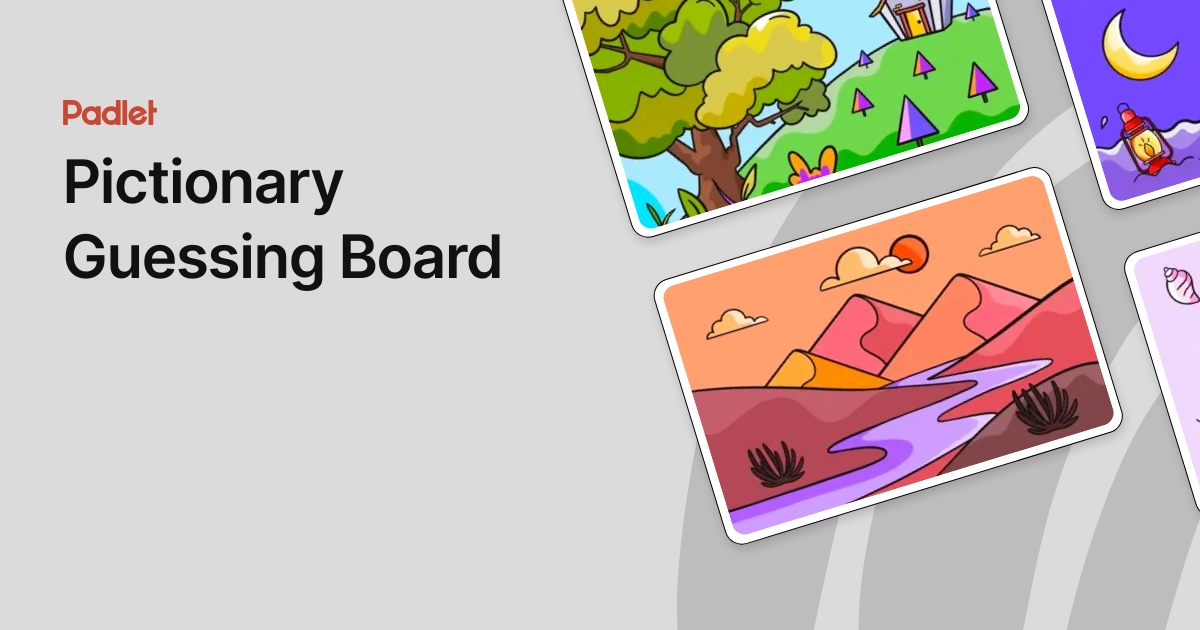 Pictionary Guessing Board