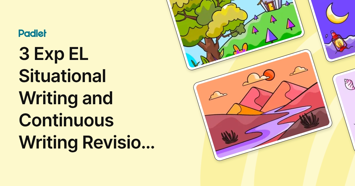 3 Exp EL Situational Writing and Continuous Writing Revision and Practice