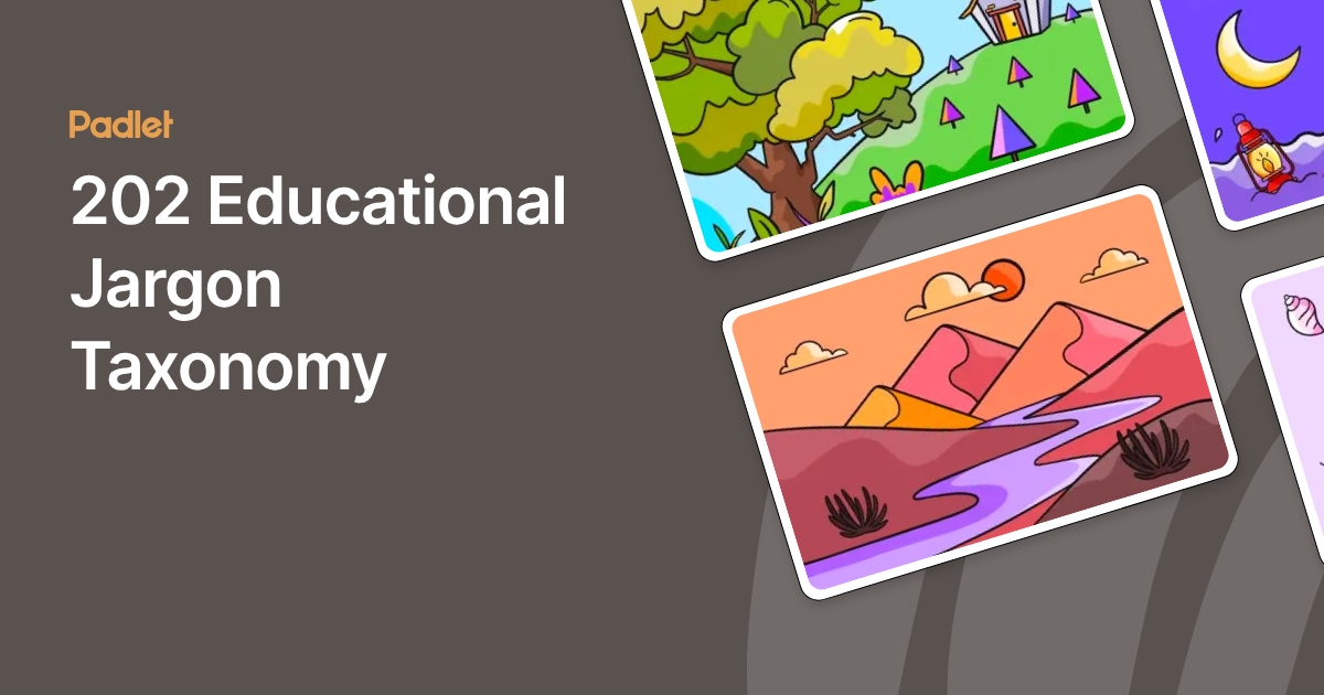 202 Educational Jargon Taxonomy