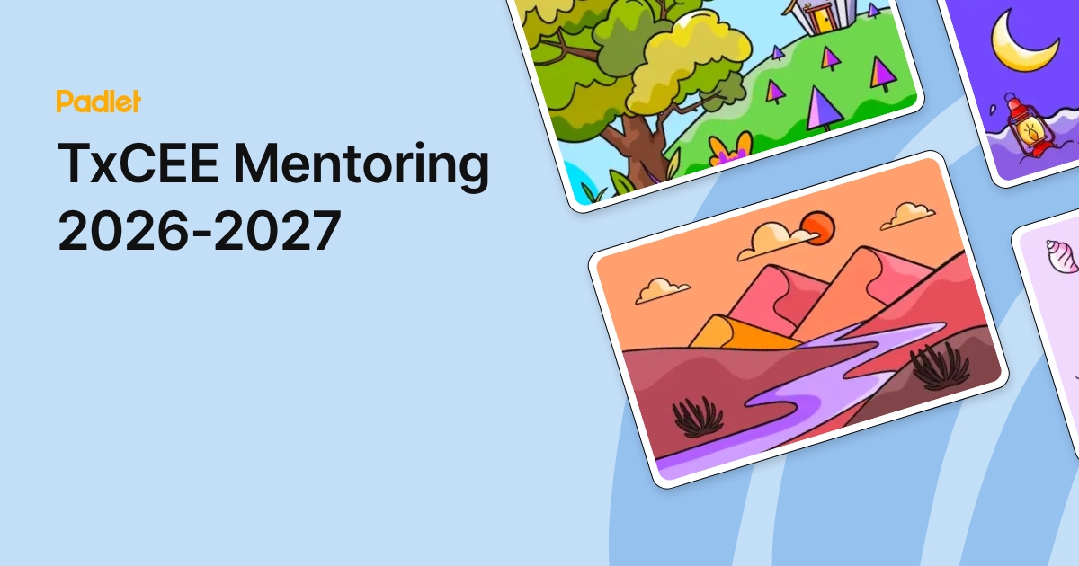 TxCEE Mentoring 2026-2027