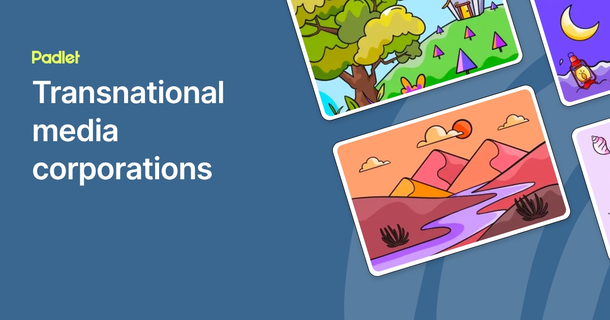 Transitional Media Examples Transnational media corporations