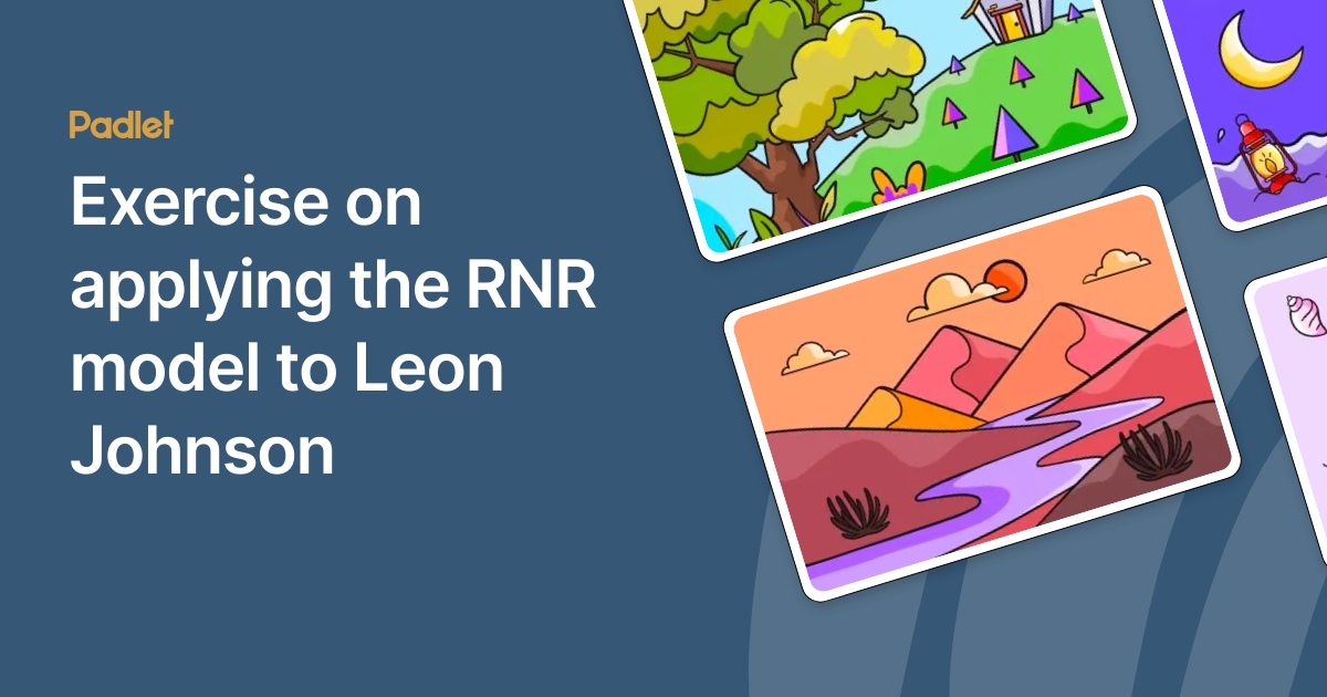 Exercise on applying the RNR model to Leon Johnson