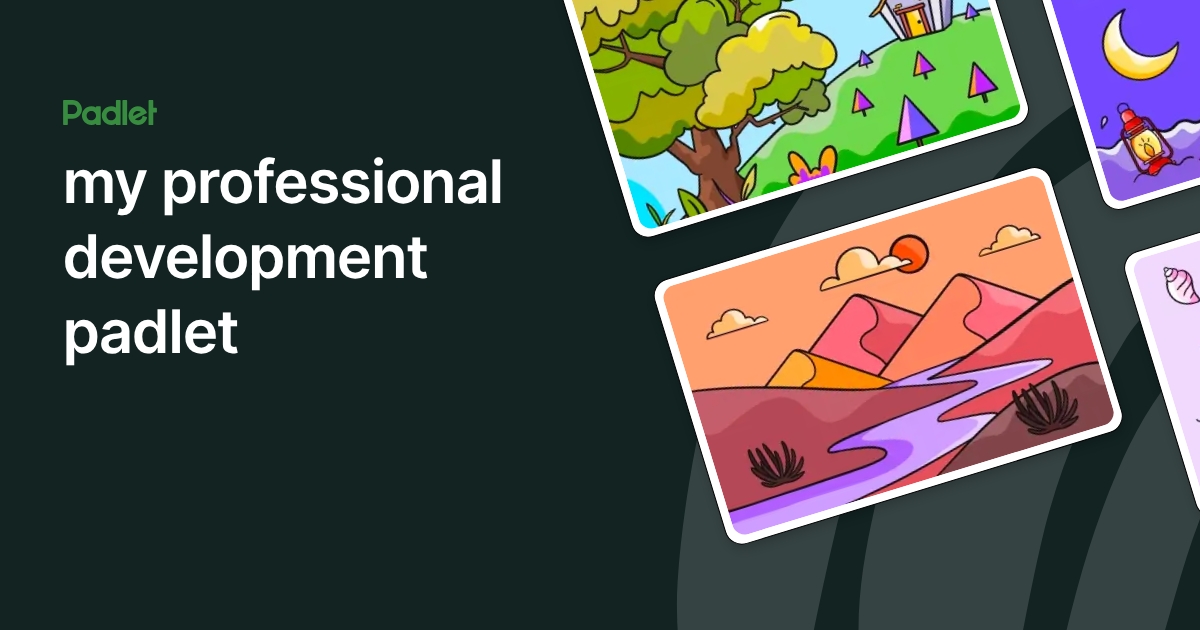 my professional development padlet