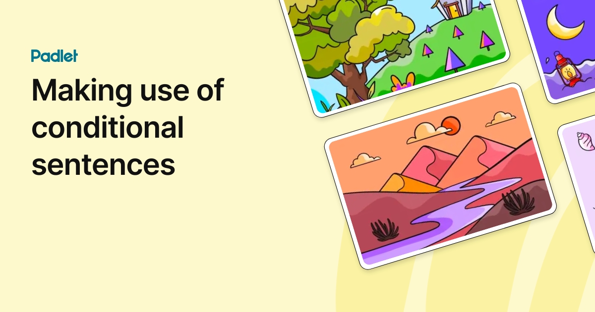 Making use of conditional sentences