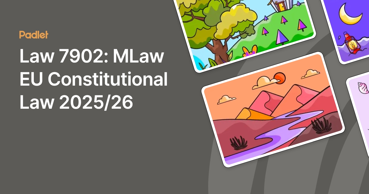 Law 7902: MLaw EU Constitutional Law 2025/26