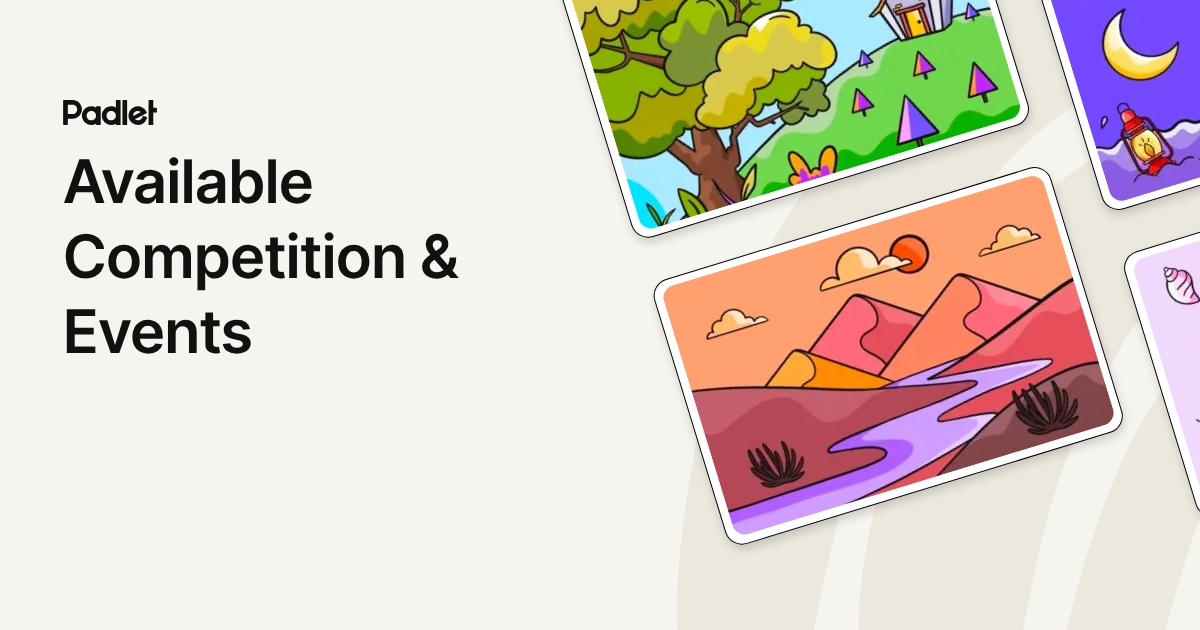 Available Competition & Events